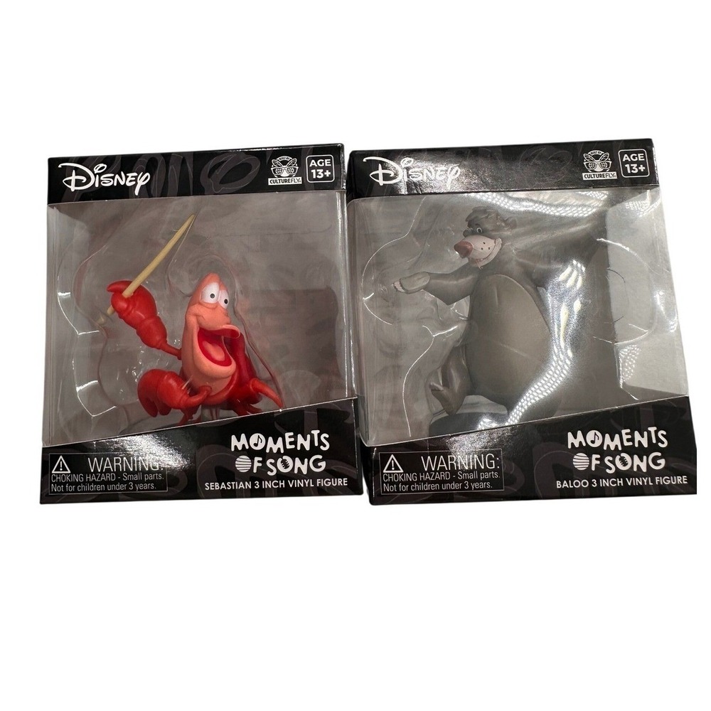 Disney CultureFly Moments of Song Sebastian Baloo 3 Inch Vinyl Figure Set 2 Pack
